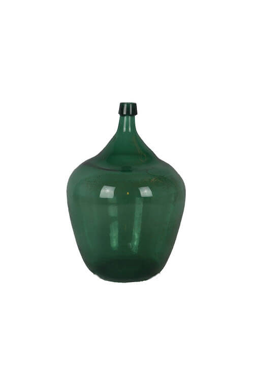 Große bauchige Flasche Vase grün