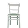 Weißer Vintage Stuhl mit Strebe
