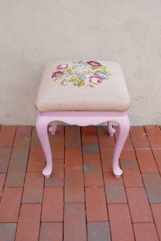 Rosa Vintage Hocker online kaufen