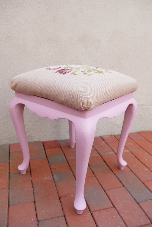 Rosa Vintage Hocker online kaufen