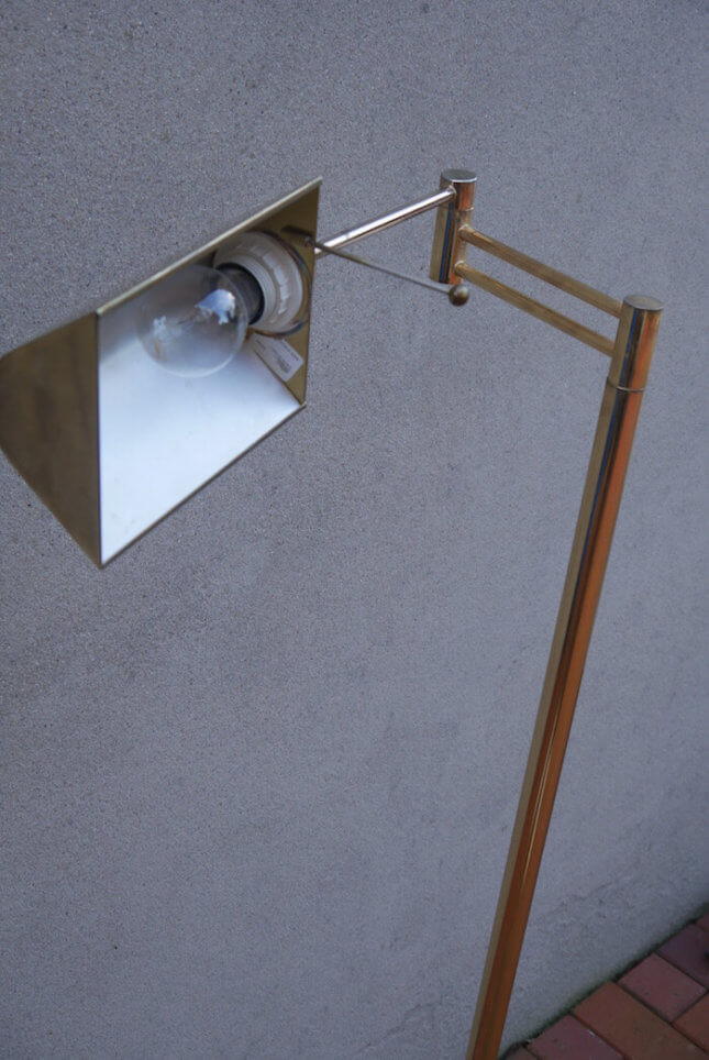 Goldene Designerlampe im Vintage Stil